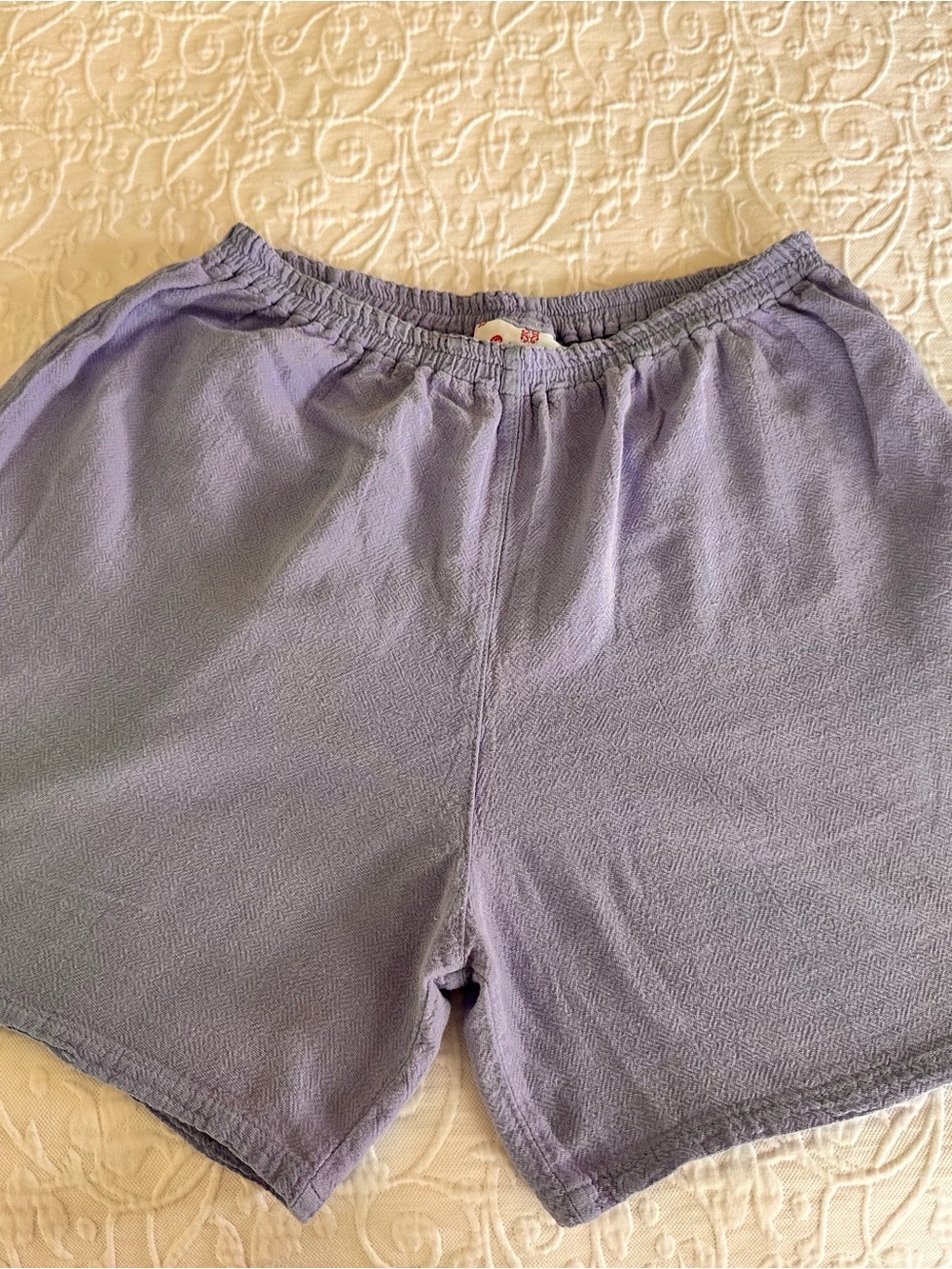 Women's Linen Lavender Shorts - Picture 4 of 4